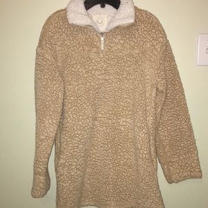 Fuzzy Pullover Jacket